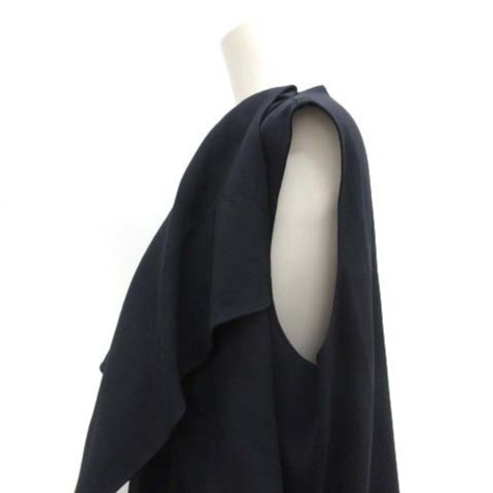 Maison Rabih Kayrouz Navy Blue V-Neck Kaftan Cape Dress NWT - Picture 6 of 6